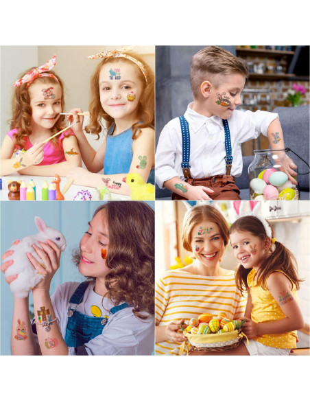 66 Tatuajes Temporales de Pascua para Niños - Poderoso