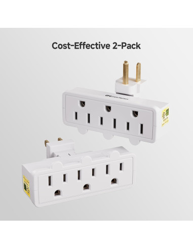 Adaptador de Pared Giratorio 3 Salidas Cable Matters Blanco