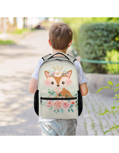 Mochila Escolar UNIKITTY Zorro para Niñas 40.6 cm Ligera