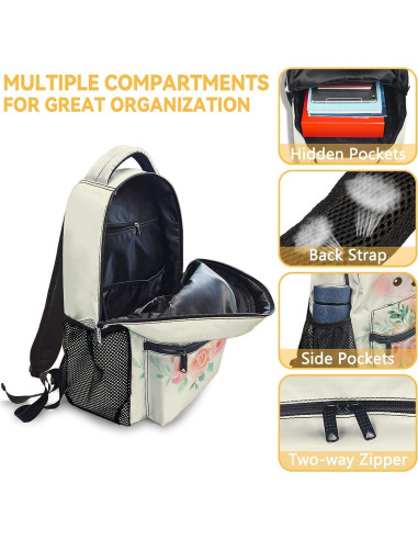 Mochila Escolar UNIKITTY Zorro para Niñas 40.6 cm Ligera