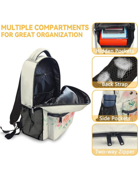 Mochila Escolar UNIKITTY Zorro para Niñas 40.6 cm Ligera