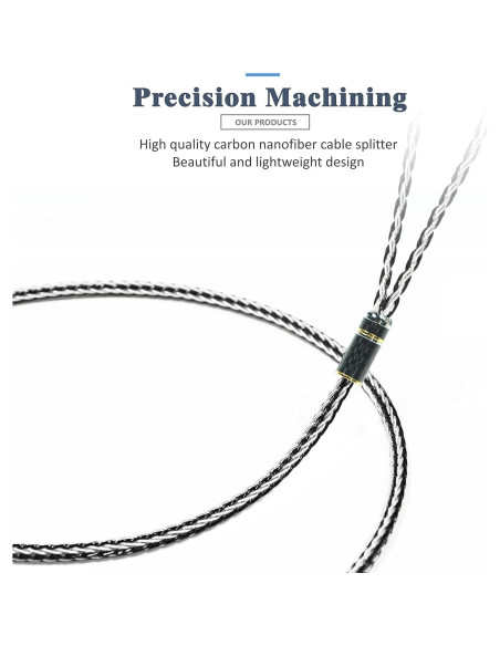 Cable de Reemplazo GUCraftsman 1.8m para Auriculares SHURE 4.4mm