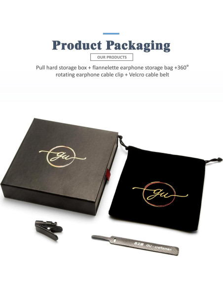 Cable de Reemplazo GUCraftsman 1.8m para Auriculares SHURE 4.4mm