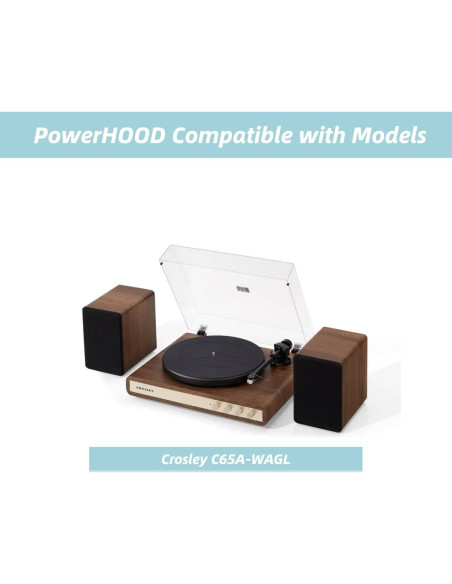 Adaptador AC/DC 15V PowerHOOD para Tocadiscos Crosley C65A