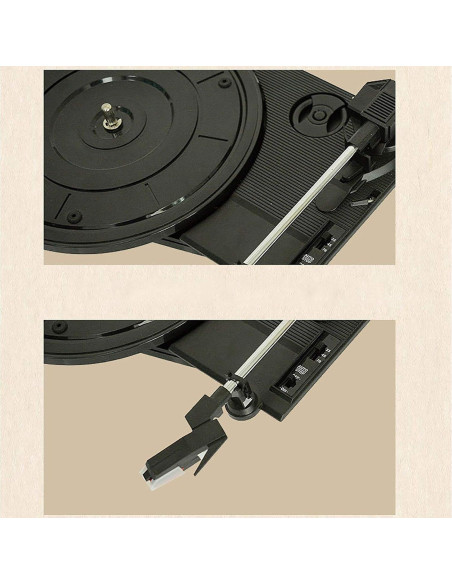 Reproductor de Vinilo Retro EHVYBDX con Altavoz Estéreo