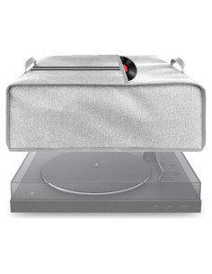 Cubierta de Polvo para Tocadiscos Kingshion Gris Claro 48x40x17cm