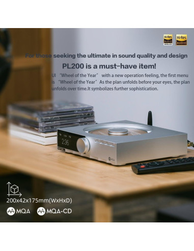Reproductor de CD SMSL PL200 MQA con DAC AK4499EX Bluetooth 5.1