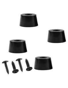 Pies de Aislamiento de Goma Sam&Johnny 4 Pcs - Negro