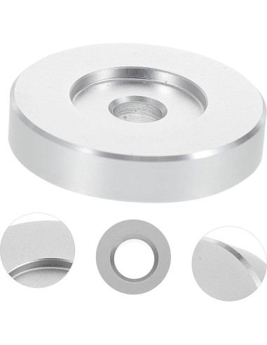 Adaptador de Vinilo NUOBESTY 7 Pulgadas Aluminio Precisión