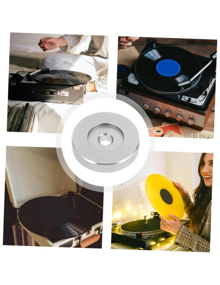 Adaptador de Vinilo NUOBESTY 7 Pulgadas Aluminio Precisión