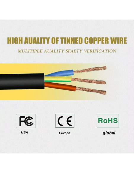 Adaptador de CA Omilik para Pyle PP555 PP444 1.83m
