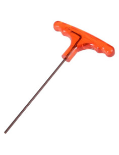 Llave Hexagonal 2.5mm uxcell Acero Aleado S2 Mango en T Naranja