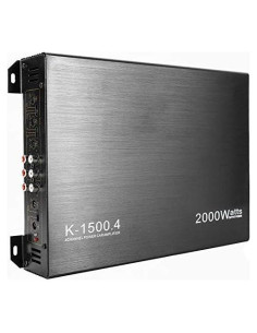 Amplificador de 4 Canales YaeCCC 2000W para Coche K-1500.4
