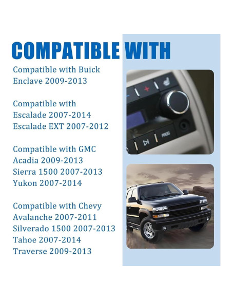 Perilla de Control de Volumen Figpade 2PCS para Coche OEM 22912547