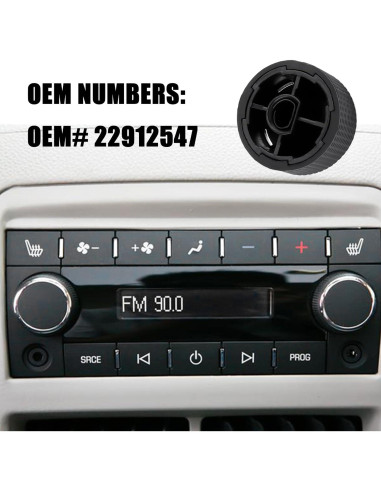 Perilla de Control de Volumen Figpade 2PCS para Coche OEM 22912547