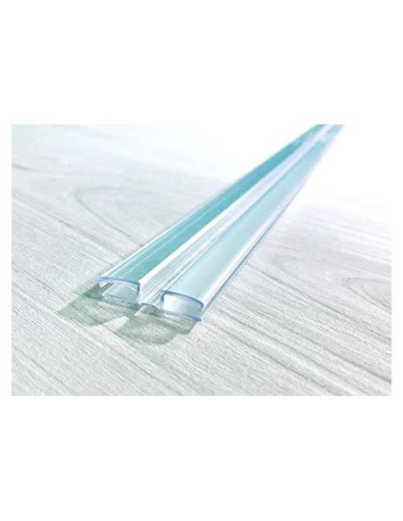 Bisagra de PVC Transparente 36" para Acrílico y Plexiglás
