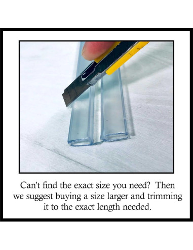 Bisagra de PVC Transparente 36" para Acrílico y Plexiglás