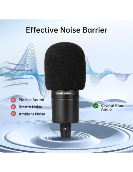 Combo Filtro Pop y Pantalla Audio-Technica AT2020 AT2035