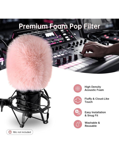 Combo Filtro Pop y Pantalla Audio-Technica AT2020 AT2035