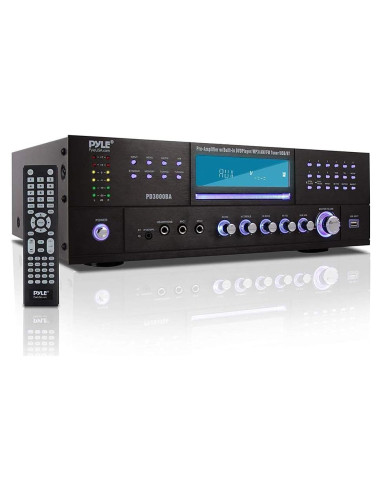 Amplificador Bluetooth Pyle PD3000BA 3000W 4 Canales con FM