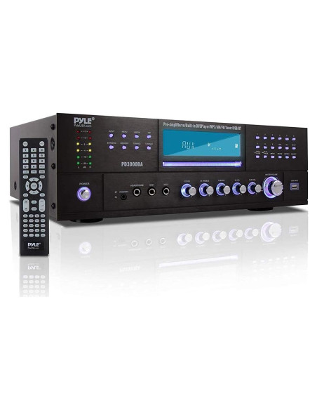 Amplificador Bluetooth Pyle PD3000BA 3000W 4 Canales con FM
