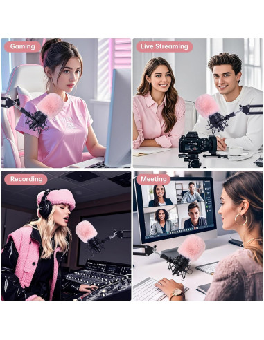 Combo Filtro Pop y Pantalla Audio-Technica AT2020 AT2035