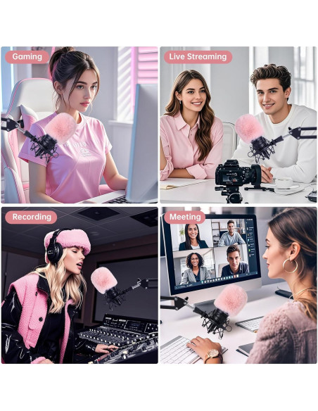 Combo Filtro Pop y Pantalla Audio-Technica AT2020 AT2035