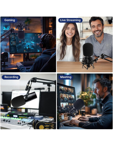 Combo Filtro Pop y Pantalla Audio-Technica AT2020 AT2035