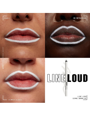 Lápiz Labial Mate NYX Gimme Drama 1.13g - Larga Duración