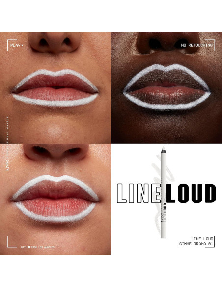 Lápiz Labial Mate NYX Gimme Drama 1.13g - Larga Duración