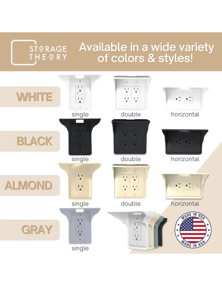 Estante de Pared Power Perch Storage Theory - Blanco, 4.54 kg Estante de Pared Power Perch Storage Theory - Blanco, 4.54 kg