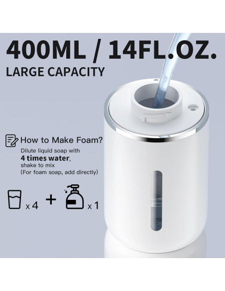 Dispensador Automático de Jabón Espumoso CHICLEW 400ML