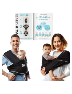 Fular Portabebés Baby K'tan Active Negro - Transpirable y Seguro