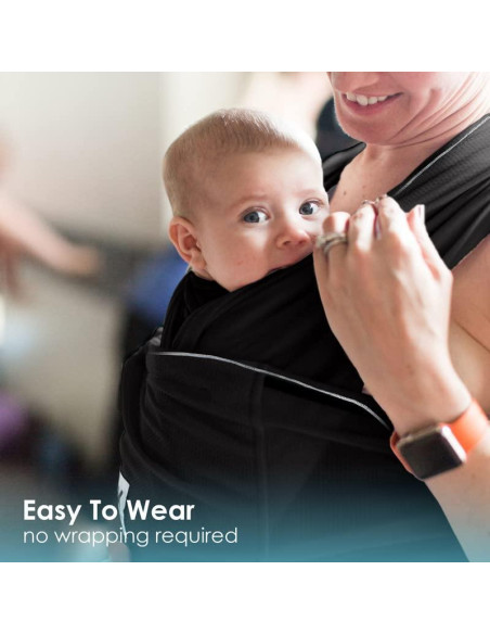 Fular Portabebés Baby K'tan Active Negro - Transpirable y Seguro