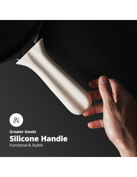 Cubierta de Mango de Silicona Greater Goods para Sartén Hierro Fundido