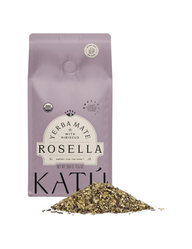 Té de Yerba Mate Orgánico Katú Rosella 500g con Hibisco y Menta