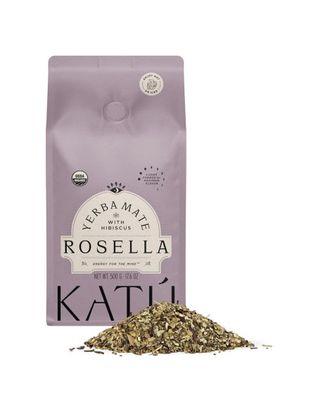 Té de Yerba Mate Orgánico Katú Rosella 500g con Hibisco y Menta