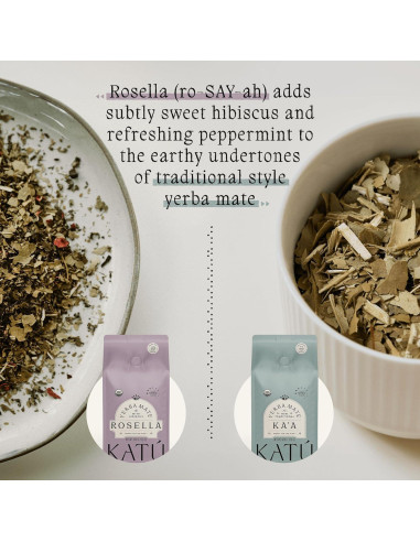Té de Yerba Mate Orgánico Katú Rosella 500g con Hibisco y Menta