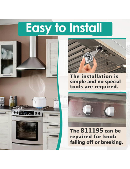 2 Perillas de Capó Gfdoso 811195 para Sub-Zero Wolf - Reemplazo