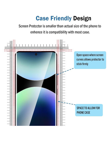 Protector de Pantalla 3D Natbok para Redmi Note 14 Pro+ 5G