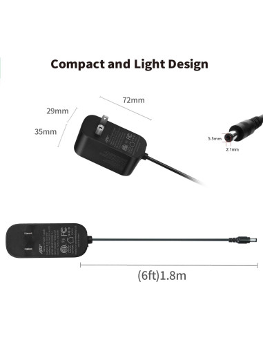 Adaptador de Alimentación Tonton 12V 2A 24W con 8 Puntas