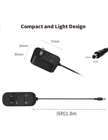 Adaptador de Alimentación Tonton 12V 2A 24W con 8 Puntas
