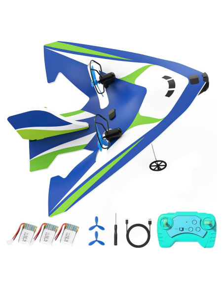 Avión RC Bezgar XC-H107B - 30 Min Vuelo, 3 Baterías