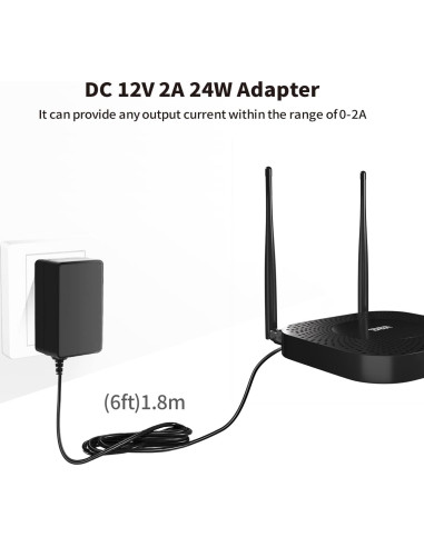 Adaptador de Alimentación Tonton 12V 2A 24W con 8 Puntas