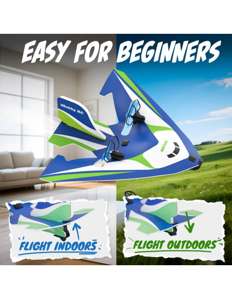 Avión RC Bezgar XC-H107B - 30 Min Vuelo, 3 Baterías