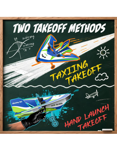 Avión RC Bezgar XC-H107B - 30 Min Vuelo, 3 Baterías