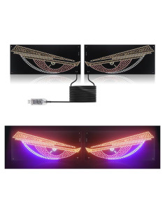 Luz Ojos del Diablo LED KaiDengZhe 30cm 11 Modos Rojo Ámbar Azul