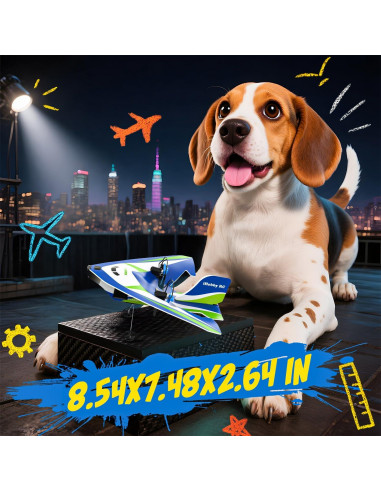 Avión RC Bezgar XC-H107B - 30 Min Vuelo, 3 Baterías