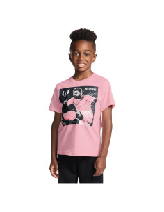 Camiseta de Manga Corta Messi para Niños Talla 7 Rosa Caramelo