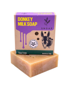 Jabón en barra SNOAP de leche de burra y árbol de té 142 g